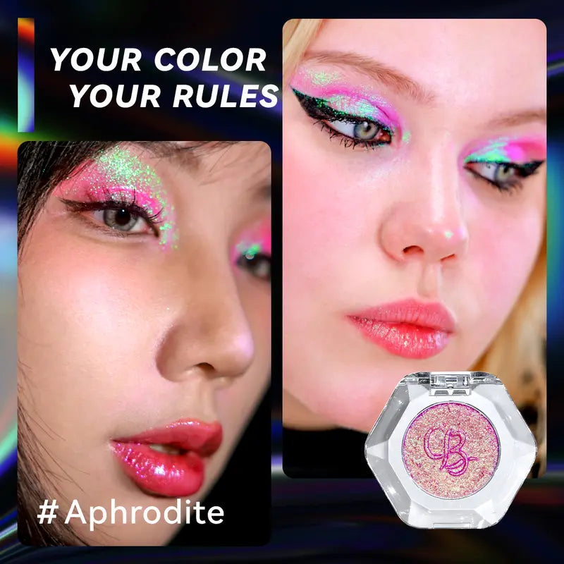 [HOT Picks]Ourbella Single Multi-Chrome Eyeshadows, Sparkly Shimmer Glitter Eyeshadow, Iridescent Shimmer, Talc Free, Holographic ,Color-Shifting, Metallic Iridescent Shimmer Shadow Duochrome,Tiktokshopblackfriday