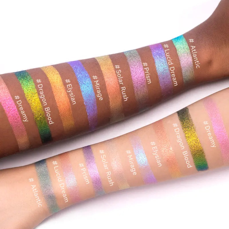 [HOT Picks]Ourbella Single Multi-Chrome Eyeshadows, Sparkly Shimmer Glitter Eyeshadow, Iridescent Shimmer, Talc Free, Holographic ,Color-Shifting, Metallic Iridescent Shimmer Shadow Duochrome,Tiktokshopblackfriday