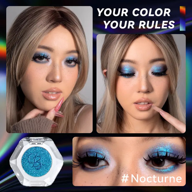 [HOT Picks]Ourbella Single Multi-Chrome Eyeshadows, Sparkly Shimmer Glitter Eyeshadow, Iridescent Shimmer, Talc Free, Holographic ,Color-Shifting, Metallic Iridescent Shimmer Shadow Duochrome,Tiktokshopblackfriday