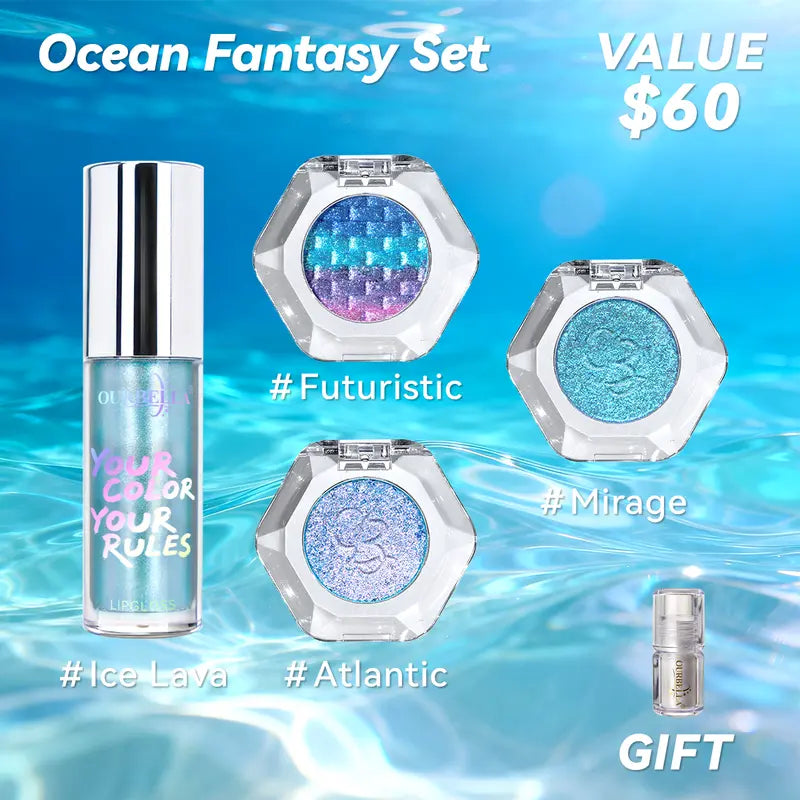 [HOT Picks]Ourbella Single Multi-Chrome Eyeshadows, Sparkly Shimmer Glitter Eyeshadow, Iridescent Shimmer, Talc Free, Holographic ,Color-Shifting, Metallic Iridescent Shimmer Shadow Duochrome,Tiktokshopblackfriday