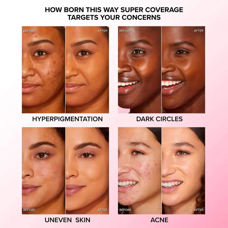 Too Faced Born This Way Super Coverage Multi-Use Concealer | Full-Coverage, 12 Hour Wear + Hydration | Sweat + Humidity Resistant | Undetectable, Natural Finish