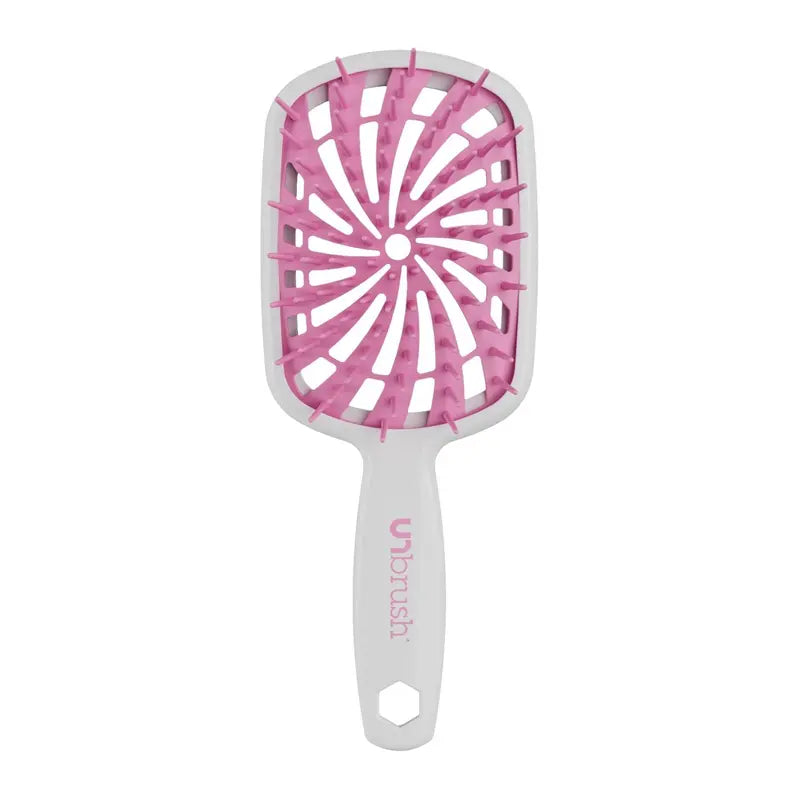 Unbrush plus Detangling Hair Brush, Gentle Tangle Release, Reduced Dreakage, Decreases Hair Drying Time, Easy-To-Clean, Ultra Light, Soft Bristle by FHI HEAT