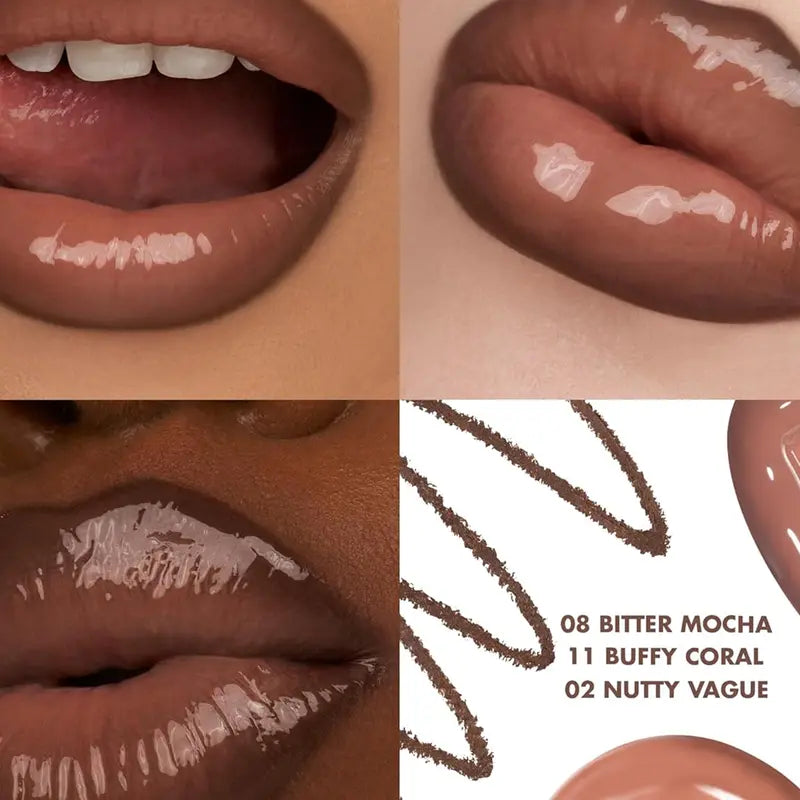 Volume Hack Trio Sweet Fig Set | Lip Combo for Plump, Hydrated & Glossy Lips | 3-In-1 Kit (3 Shades, Lip Mate Pencil 0.5G, Melting Balm 3.5G, & Color Gloss 4G)