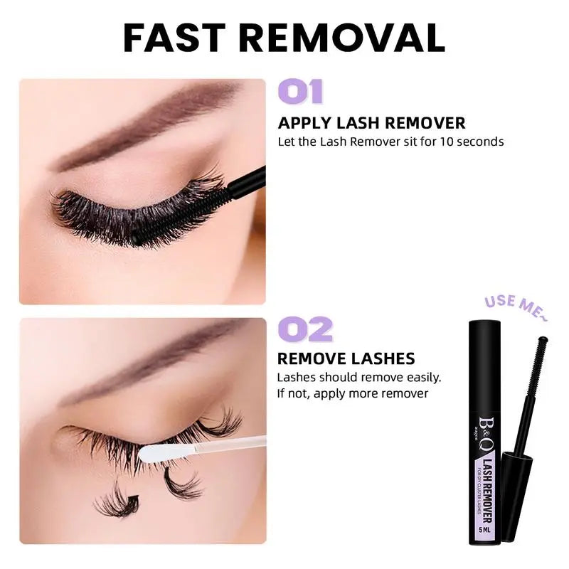 B&Q 30D-40D Vegan Cosmetic Lash Kit - Adult Individual False Eyelashes, Lash Cluster, Nature-Infused Natural Look, Long-Lasting, Lengthening, Beginner-Friendly, with Bond&Seal Remover for At-Home Extensions, so Tea #Sohochic Glam Makeup
