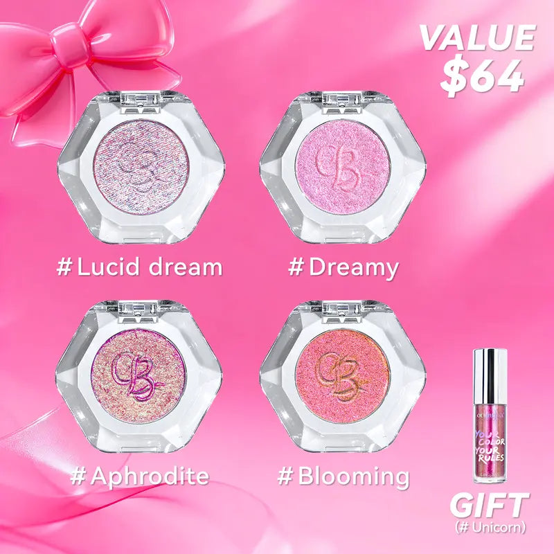 [HOT Picks]Ourbella Single Multi-Chrome Eyeshadows, Sparkly Shimmer Glitter Eyeshadow, Iridescent Shimmer, Talc Free, Holographic ,Color-Shifting, Metallic Iridescent Shimmer Shadow Duochrome,Tiktokshopblackfriday