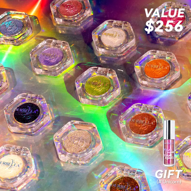 [HOT Picks]Ourbella Single Multi-Chrome Eyeshadows, Sparkly Shimmer Glitter Eyeshadow, Iridescent Shimmer, Talc Free, Holographic ,Color-Shifting, Metallic Iridescent Shimmer Shadow Duochrome,Tiktokshopblackfriday