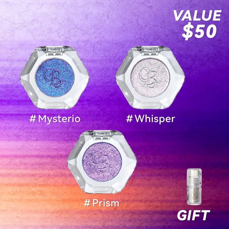 [HOT Picks]Ourbella Single Multi-Chrome Eyeshadows, Sparkly Shimmer Glitter Eyeshadow, Iridescent Shimmer, Talc Free, Holographic ,Color-Shifting, Metallic Iridescent Shimmer Shadow Duochrome,Tiktokshopblackfriday