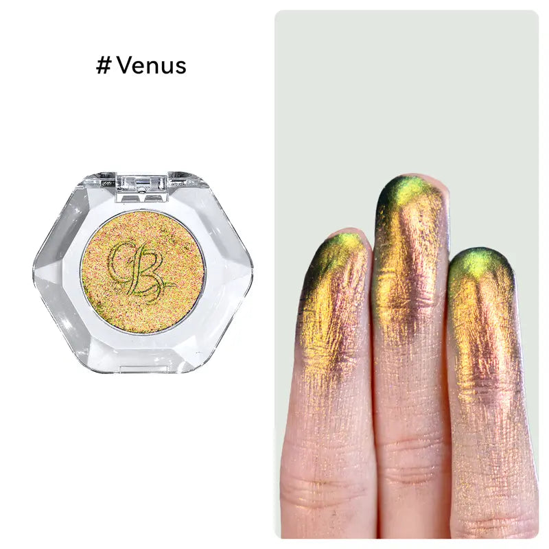 [HOT Picks]Ourbella Single Multi-Chrome Eyeshadows, Sparkly Shimmer Glitter Eyeshadow, Iridescent Shimmer, Talc Free, Holographic ,Color-Shifting, Metallic Iridescent Shimmer Shadow Duochrome,Tiktokshopblackfriday