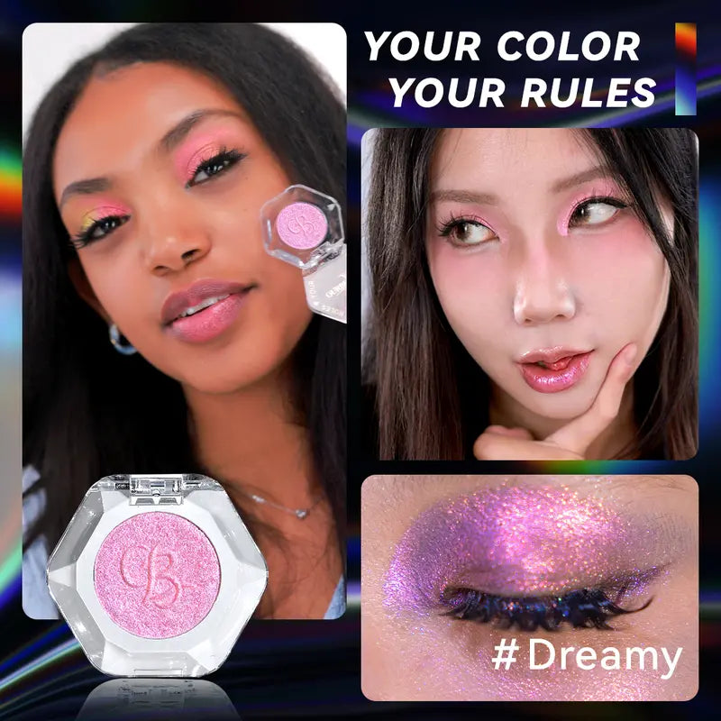 [HOT Picks]Ourbella Single Multi-Chrome Eyeshadows, Sparkly Shimmer Glitter Eyeshadow, Iridescent Shimmer, Talc Free, Holographic ,Color-Shifting, Metallic Iridescent Shimmer Shadow Duochrome,Tiktokshopblackfriday