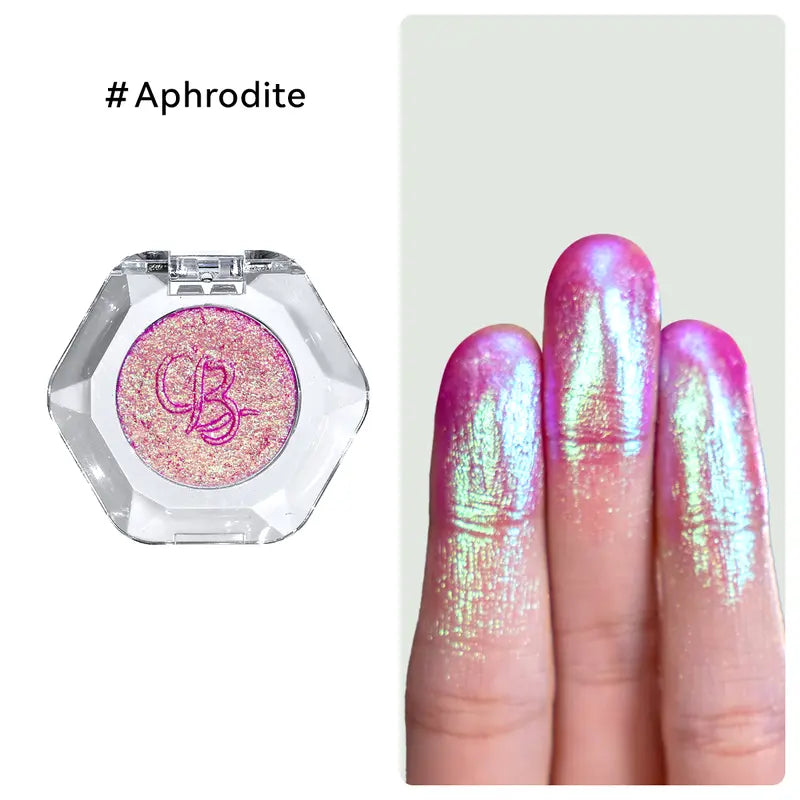 [HOT Picks]Ourbella Single Multi-Chrome Eyeshadows, Sparkly Shimmer Glitter Eyeshadow, Iridescent Shimmer, Talc Free, Holographic ,Color-Shifting, Metallic Iridescent Shimmer Shadow Duochrome,Tiktokshopblackfriday