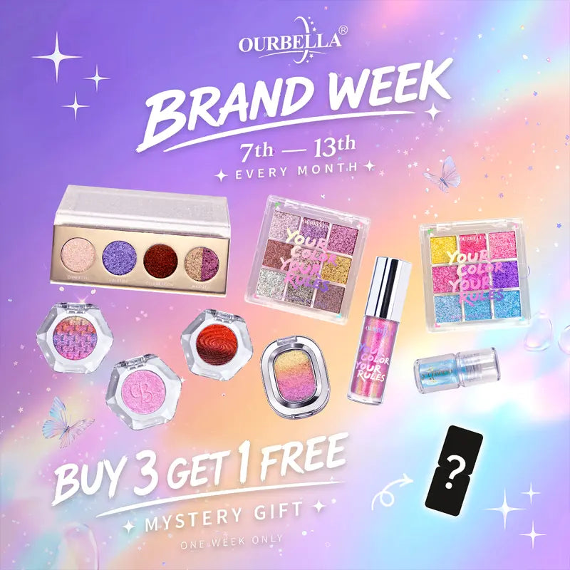 [HOT Picks]Ourbella Single Multi-Chrome Eyeshadows, Sparkly Shimmer Glitter Eyeshadow, Iridescent Shimmer, Talc Free, Holographic ,Color-Shifting, Metallic Iridescent Shimmer Shadow Duochrome,Tiktokshopblackfriday