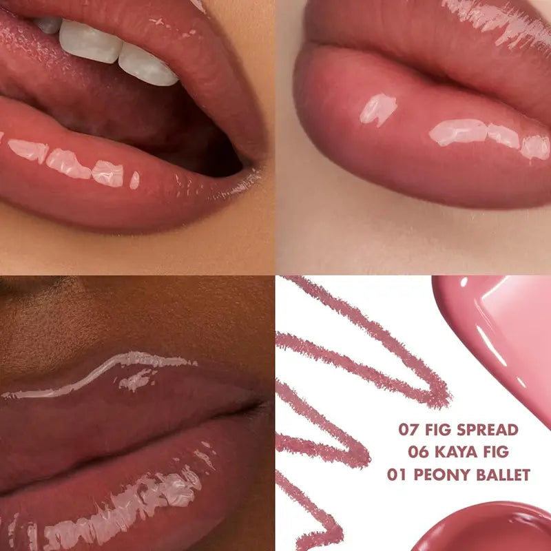 Volume Hack Trio Sweet Fig Set | Lip Combo for Plump, Hydrated & Glossy Lips | 3-In-1 Kit (3 Shades, Lip Mate Pencil 0.5G, Melting Balm 3.5G, & Color Gloss 4G)