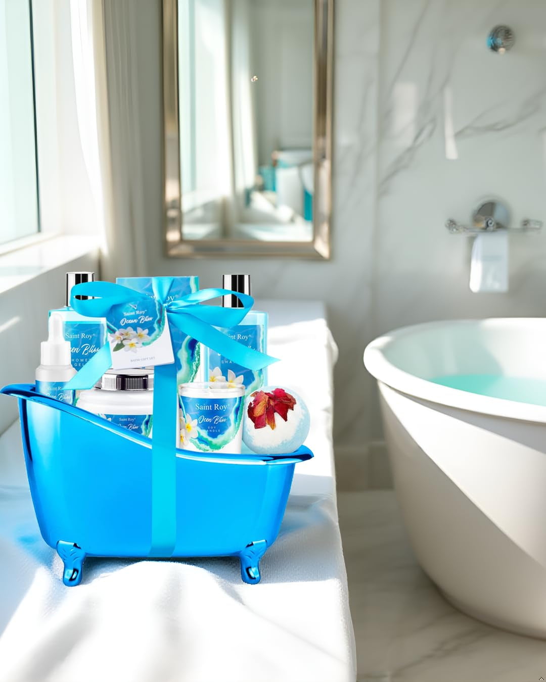 Spa Gift Basket Set for Women & Men, Bath & Body Skin Gift Set